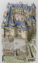 Castle of Pierrefonds, France, dated 1397, c1858-1885, (1887). Creator: Unknown.