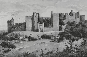 Templar castle, Ponferrada, Spain, 1883.  Creator: Tomas Campuzano y Aguirre.