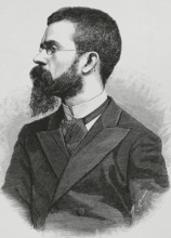 Francisco Tárrega, (1852-1909), Spanish composer and guitarist, 1883. Creator: Unknown.