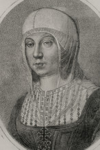 Isabella I, (1451-1504), Queen of Castile, Queen consort of Aragon, c1870s.  Creator: Unknown.