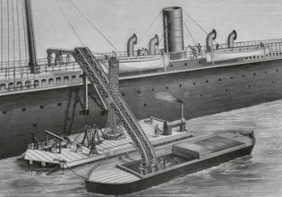Floating coal elevator, 1883.  Creator: Tomás Carlos Capuz.