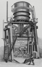 The Morse cotton baling press, John H. Ladd and Co. New York, United States, 1883.  Creator: Unknown.