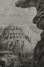 In the bad lands of Little Missouri River, United States, 1892.  Creator: Unknown.