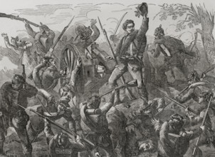 Franco-Prussian War (1870-1871): Battle of Wörth, 6 August 1870, 1870. Creator: Unknown.
