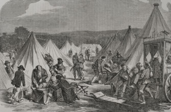 Franco-Prussian War (1870-71): The French camp of Marshal Mac Mahon at Reichshoffen..., 6 Aug 1870. Creator: Unknown.