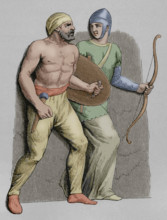 Germanic and Gaul auxiliaries, 1877.  Creator: Unknown.