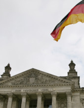 Main façade, Reichstag Building, Berlin, Germany, 2025.  Creator: LTL.