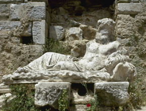 Baths of Faustina, Miletus, Aydin province, Anatolia, Turkey, Imperial era (1999).  Creator: LTL.