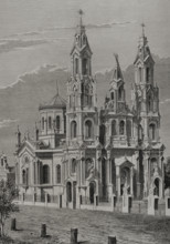 Exterior of the Church of Santa Felicitas, Buenos Aires, Argentina, 1878.  Creator: Enrique Alba.