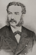 Julián Trujillo Largacha, (1828-1883), President of United States of Colombia, (1878-1880), 1878.  Creators: Félix Badillo, Carlos Penoso.