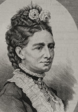 Louise of Hesse-Kassel, (1817-1898), Queen consort of Denmark (1863-1898), 1878.  Creator: Unknown.