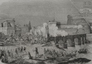 Sack of Rome, 1527, (1856).  Creator: Unknown.