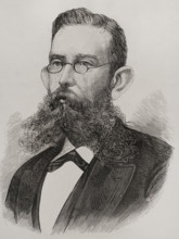 Portrait of Mariano Escobedo, (1826-1902), Mexican Army general and politician, 1878.  Creator: Unknown.