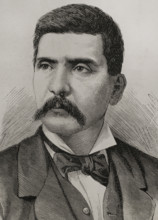 Portrait of Porfirio Díaz, (1830-1915), Mexican military and politician, 1878.  Creator: Arturo Carretero y Sánchez.