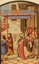 Procession of René I of Anjou, (1409-1480), King of Naples, in Aix-en-Provence, 1877.  Creator: Unknown.