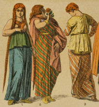 Women's Gaulish dress, 1881.  Creator: Unknown.