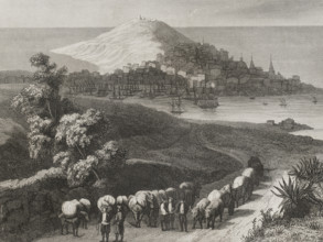 General view of the city of La Coruna, Galicia, Spain, 1853.  Creator: Unknown.
