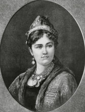 Emina Ilhamy (1858-1931), also Amina Ilhami, Egyptian princess, Muhammad Ali Dynasty, 1883. Creator: Unknown.
