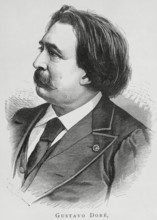 Gustave Doré, (Paul Gustave Doré) (1832-1883), French artist, painter and illustrator.  Creator: Arturo Carretero y Sánchez.