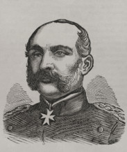 Hugo von Kirchbach (1809-87), Prussian general who led the V Corps during Franco-Prussian War, 1870. Creator: Unknown.
