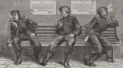 Franco-Prussian War (1870-1871): Prussian army - Bavarian officers smoking during a break, 1870. Creator: Unknown.