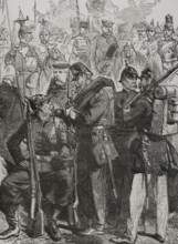 Prussian army uniforms in 1870.  Creator: Unknown.