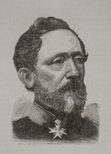 Leonhard von Blumenthal (Leonhard Graf von Blumenthal) (1810-1900). Prussian Field Marshal, 1870. Creator: Unknown.