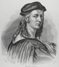 Raphael, (1483-1520), Italian Renaissance artist, 1883.  Creator: Marcelo Paris.
