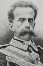 Umberto I, (1844-1900), King of Italy, (1878-1900), House of Savoy, 1883. Creator: Arturo Carretero y Sánchez.