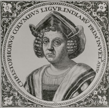 Christopher Columbus, (1451-1506), Navigator, cartographer and admiral, 1892.  Creator: Unknown.