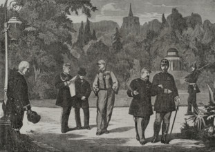 Napoleon III at Wilhelmshöhe Palace in the Prussian city of Kassel, his residence..., 1870.  Creator: Tomás Carlos Capuz.