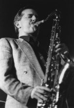 Scott Hamilton, Jazz Caravan, The Exchange, Cambridge, 1991. Creator: Brian Foskett.