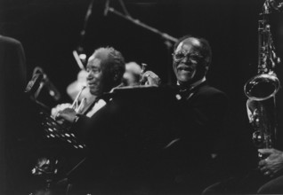 Clark Terry and Harry "Sweets" Edison, Lionel Hampton and his Gold..., North Sea Jazz Festival, 1994 Creator: Brian Foskett.