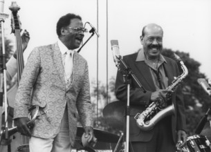 Clark Terry and Marshall Royal, Capital Radio Jazz Festival, 1981. Creator: Brian Foskett.