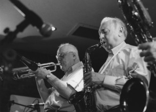 Harry Klein and Ronnie Hughes, Soho, London, 2007. Creator: Brian Foskett.