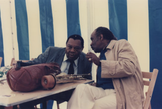 Jay McShann and Harry "Sweets" Edison, Edinburgh Jazz Festival, 1987. Creator: Brian Foskett.