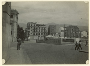 Street scene, Spain, early-mid 20th century. Creator: Edward Morland Lewis.