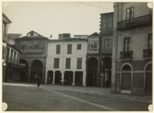 Street scene, Spain, early-mid 20th century. Creator: Edward Morland Lewis.
