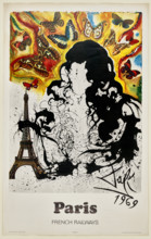 'Paris', French Railways poster, 1969 (1970). Creator: Unknown.