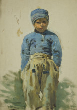 Study of a Young Dutch Boy, mid-late 1870s. Creator: George Clausen.