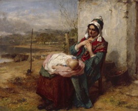 Ere Care Begins, 1865. Creator: Thomas Faed.