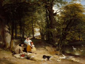 Landscape with Figures, 1839. Creator: William Frederick Witherington.