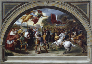 The Repulse of Attila, late 18th century. Creator: Giuseppe Cades.