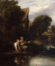Young Anglers, 1820. Creator: William Collins.