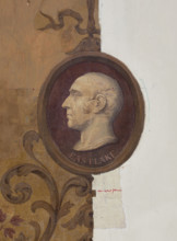 Oval portrait of Sir Charles Lock Eastlake, c1891. Creators: John Dibblee Crace, William Kent.