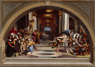 Expulsion of Heliodorus, late 18th century. Creator: Giuseppe Cades.
