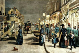 London After Dark, 1895. Creator: Unknown.