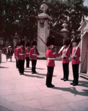 Changing of the Guard, Buckingham Palace, London, c1955. Creator: Arthur Charles Kirby Ware.