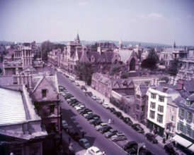 View from the Sheldonian Theatre, Oxford, c1955. Broad St., Balliol, St. John's and Trinity colleges Creator: Arthur Charles Kirby Ware.