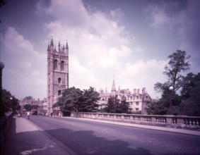 Magdalen College and Great Tower, Oxford, c1955.   Creator: Arthur Charles Kirby Ware.